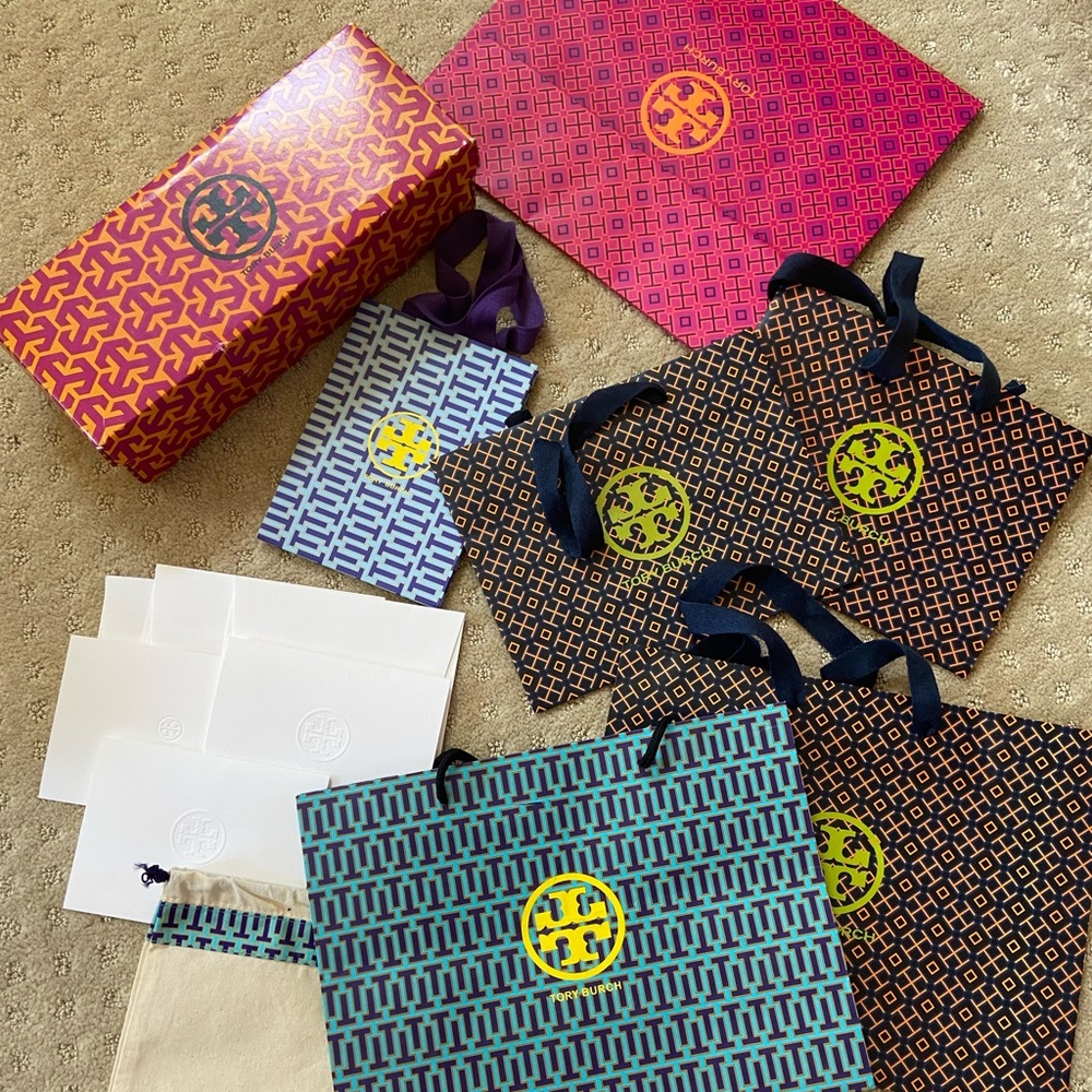 Tory burch gift bag dust bag 12pc Lot